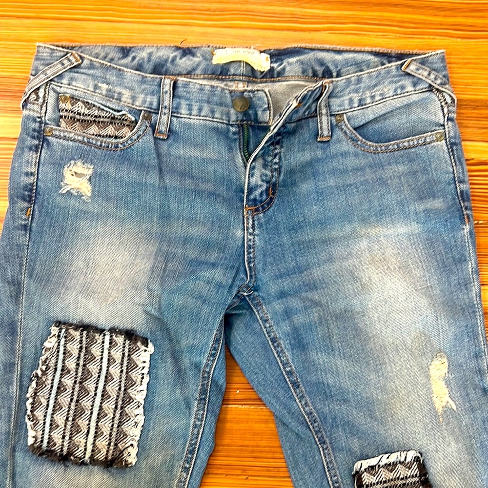 Vintage patchwork Free People Jeans!